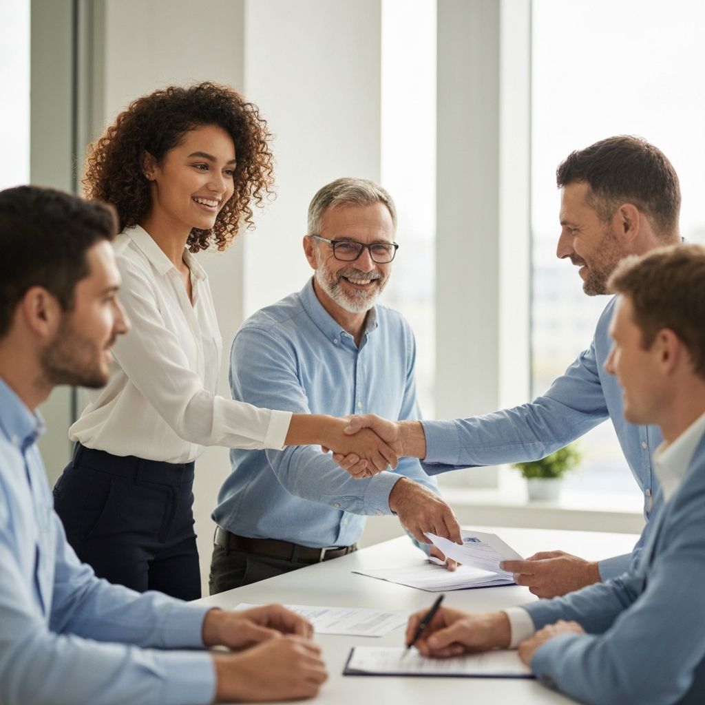 Our team helping clients